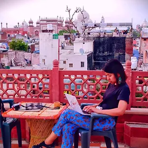India Walking Distance From Taj Mahal-- Rooftop Taj Mahal View Guest house